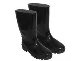 Bota de segurança de pvc preta - cano longo - 37