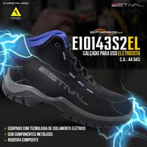 Bota De Segurança Eletricista Azul - Estival - EN10143S2 - Bico Composite Bota De Segurança Eletricista Azul - Estival - EN10143S2 - Bico Composite