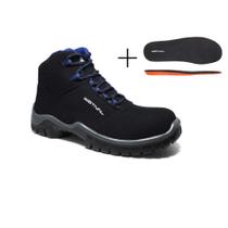 Bota de Segurança em Microfibra Estival - EN10073S2 - Bico Composite - CA 42555 + PALMILHA GEL