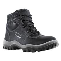 Bota de Segurança EPI Safetline Miura Nobuck Preto Bico PVC
