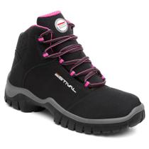 Bota de Segurança Feminina Cano Médio Microfibra CA 44558 Bota de Segurança Feminina Cano Médio Microfibra CA 44558
