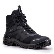 Bota de Segurança Hybrid Future All Black Estival Inteiro Preto Biqueira PVC HB70001S1AB CA 47843 Brinde Palmilha PU Bota de Segurança Hybrid Future All Black Estival Inteiro Preto Biqueira PVC HB70001S1AB CA 47843 Brinde Palmilha PU