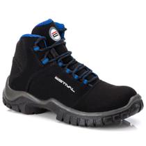 Bota de Segurança Masculino Botina Cano Médio Biqueira Resistente