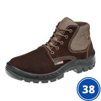 BOTA DE SEGURANÇA Nº38 NUBUCK MARROM CAFÉ MARLUVAS BOTA DE SEGURANÇA Nº38 NUBUCK MARROM CAFÉ MARLUVAS