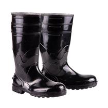 Bota de Segurança Pvc Impermeável EPI Cano Longo Preta CA 37455 Bracol