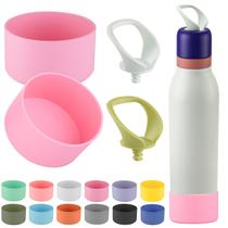 Bota de silicone, pacote com 4 unidades para garrafa Owala FreeSip Twist de 24 onças Bota de silicone, pacote com 4 unidades para garrafa Owala FreeSip Twist de 24 onças