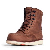 Bota de trabalho BRUNT Marin Soft Toe impermeável para homens marrom 14US Bota de trabalho BRUNT Marin Soft Toe impermeável para homens marrom 14US