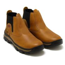 Bota de Trabalho em Couro Legítimo Solado Resistente, Fácil de Calçar, Super Durável Bota de Trabalho em Couro Legítimo Solado Resistente, Fácil de Calçar, Super Durável