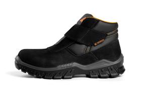 Bota Delta Plus Macaé Sb Src Couro e tiras autocolantes Impermeável Bico Composite CA 45509