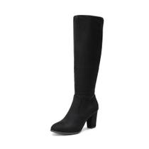 Bota DREAM PAIRS Cano Alto Salto Grosso Preta 7.5 US