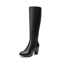 Bota DREAM PAIRS Cano Alto Salto Grosso Preta 8.5 Bota DREAM PAIRS Cano Alto Salto Grosso Preta 8.5