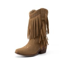 Bota DREAM PAIRS Infantil com Franjas e Tassel Tamanho 3 Marrom