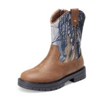 Bota DREAM PAIRS Infantil Cowboy Western Tamanho 12 Marrom