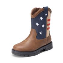 Bota DREAM PAIRS Infantil Unissex Western Cano Médio com Zíper Bota DREAM PAIRS Infantil Unissex Western Cano Médio com Zíper