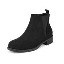 Bota DREAM PAIRS ISABELLA-2 Feminina Cano Curto com Salto Baixo Grosso