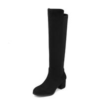 Bota DREAM PAIRS JENNIFER-3 Feminina Cano Alto Preta 37 Bota DREAM PAIRS JENNIFER-3 Feminina Cano Alto Preta 37