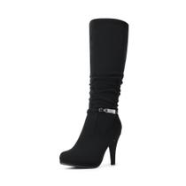 Bota DREAM PAIRS SARAH Plataforma de Tacón Alto Negra Talla 7.5 Bota DREAM PAIRS SARAH Plataforma de Tacón Alto Negra Talla 7.5