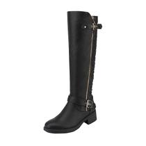 Bota DREAM PAIRS UTAH-W Preta Cano Alto Largura Extra 44 cm Bota DREAM PAIRS UTAH-W Preta Cano Alto Largura Extra 44 cm