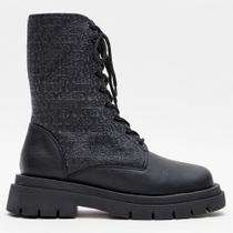 Bota Easy Lança Perfume Coturno Frequenc Ou26 Preto Feminino
