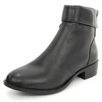 Bota em Couro Feminina Cano Curto Preta Arietto Bota em Couro Feminina Cano Curto Preta Arietto