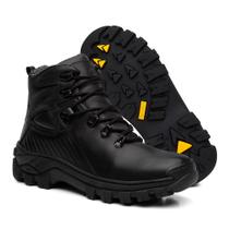 Bota Em Couro Masculina Adventure Coturno Tênis Confortável Dia a Dia Califórnia