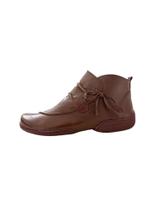 Bota Em Couro Rasteira Vinho Jgean - Cm0034