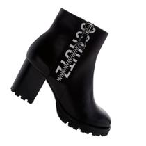 Bota Malha Preta e Prateada | Schutz