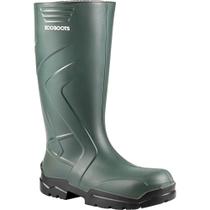 Bota em Poliuretano, Cano Longo Verde com Solado Preto, nº 35, Polytech, 91bpul600 Bracol