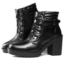 Bota Fashion Feminino Alto Saltinho Vinil Inverno 2025