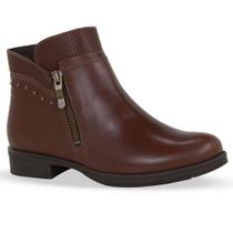 Bota Fem Bottero Couro Atanado Cano Baixo Marrom 361701-1