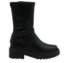 Bota Femenino Capodarte Coturno Tratorado Preto 4016661