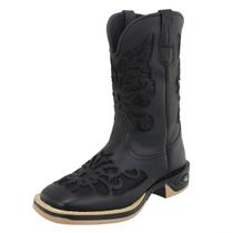 Bota Feminina A Laser Texana Sola Jump Country Bico Quadrado RR BOTAS