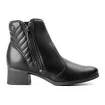 Bota Feminina Ankle Boot Vertuo Preto Dakota D2453-0001