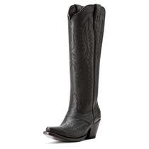 Bota feminina ARIAT Casanova de couro de obsidiana larga 9,5 EUA/40 UE