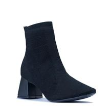 Bota feminina bebece bico quadrado knit - t4414243