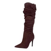 Bota Feminina Bebecê Cano Alto REF: T6126-154 CAMURCA STRETCH