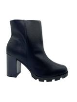 Bota Feminina Beira Rio 9074100 Coturno Tratorado Salto Alto Com Zíper Bota Feminina Beira Rio 9074100 Coturno Tratorado Salto Alto Com Zíper