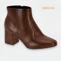 Bota Feminina Beira Rio Cano Curto Baixo Salto Bloco 9076104