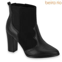 Bota Feminina Beira Rio Cano Curto Baixo Salto Médio 9043139