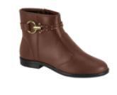 Bota feminina beira rio cano curto cafe