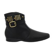 Bota Feminina Beira Rio Cano Curto com Fivela Conforto e Estilo