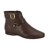 Bota Feminina Beira Rio Confortavel Cano Curto Salto Baixo Ref: 9084.102