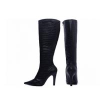 Bota Feminina Bico Fino Cano Alto