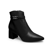 Bota Feminina Bico Fino Conforto Dakota D2751 - Preto