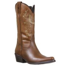 Bota Feminina Bico Fino Marrom Cow Way 35407