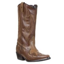 Bota Feminina Bico Fino Marrom Cow Way 37897