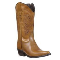 Bota Feminina Bico Fino Marrom Cow Way 37898