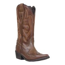 Bota Feminina Bico Fino Marrom Cow Way 39167 Bota Feminina Bico Fino Marrom Cow Way 39167