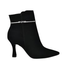 Bota Feminina Bico Fino Tira Strass Via Marte 094 003