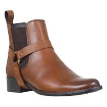 Bota Feminina Bico Redondo Marrom Cow Way 39713